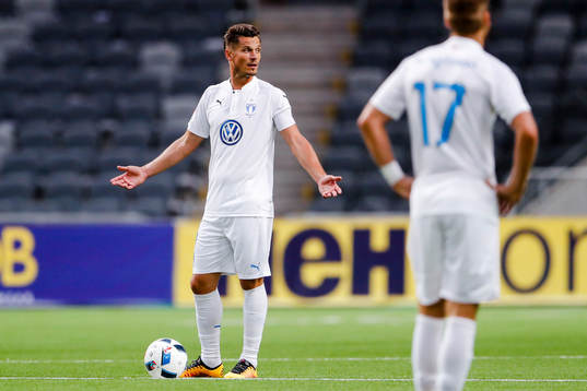 Malmö FFs Markus Rosenberg och Rasmus Bengtsson deppar