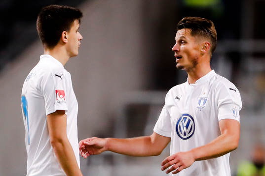 Malmö FFs Alexander Jeremejeff och Markus Rosenberg