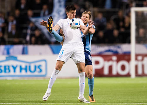 Malmö FFs Alexander Jeremejeff och Djurgårdens Niklas