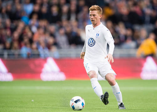 Malmö FFs Anders Christiansen med bollen