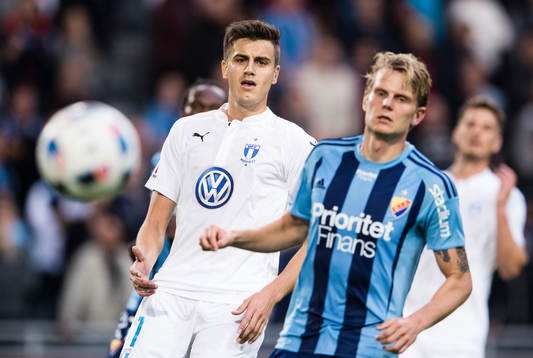 Malmö FFs Alexander Jeremejeff och Djurgårdens Tim