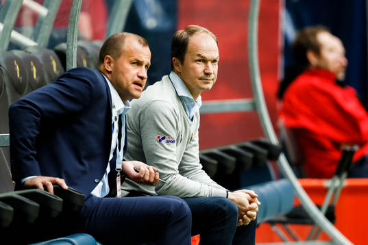 Gefles sportchef Hans Berggren och tränare Thomas Andersson