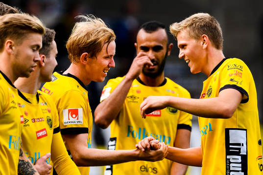 Elfsborgs Simon Lundevall jublar