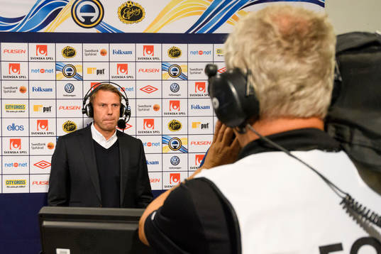 Falkenbergs tränare Hans Eklund deppar
