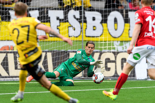 Falkenbergs målvakt Otto Martler
