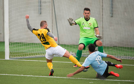Lund nära överlista IFK Hässleholms målvakt Krenar