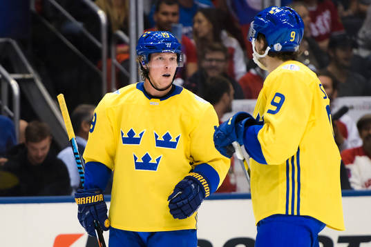 Sveriges Nicklas Bäckström och Filip Forsberg