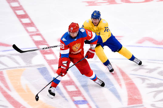 Rysslands Nikita Zaitsev och Sveriges Patric Hörnqvist