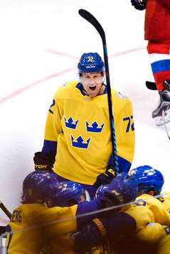 Sveriges Patric Hörnqvist jublar