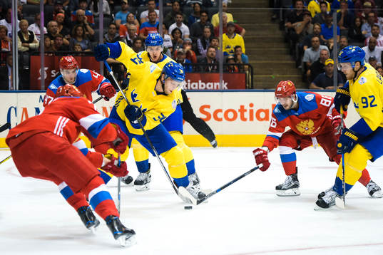Sveriges Carl Söderberg , Mikael Backlund och Gabriel