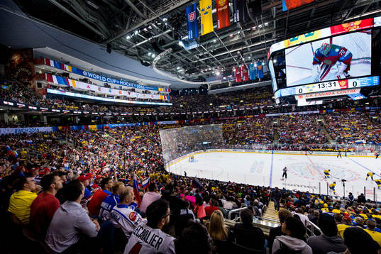 Interiörbild över Air Canada Center