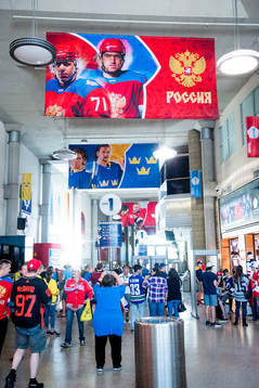 Reklam för World Cup i ishockey