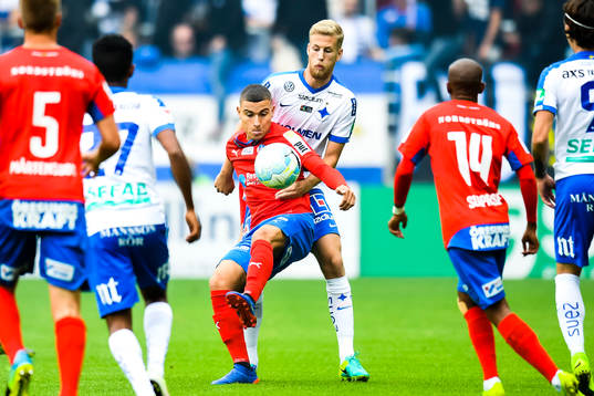 Helsingborgs Jordan Larsson och Norrköpings Filip