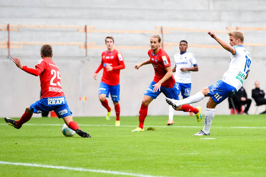 Norrköpings Sebastian Andersson gör 0-1