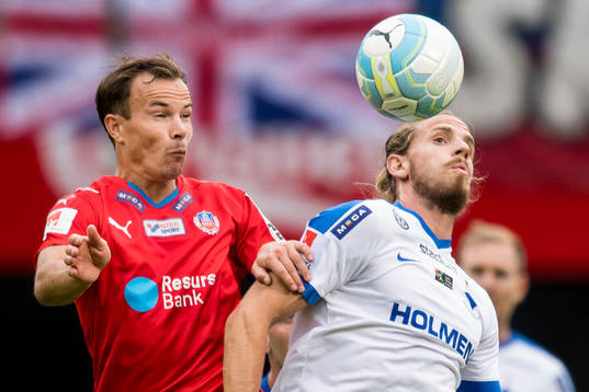 Helsingborgs Anton Wede och Norrköpings Andreas Hadenius