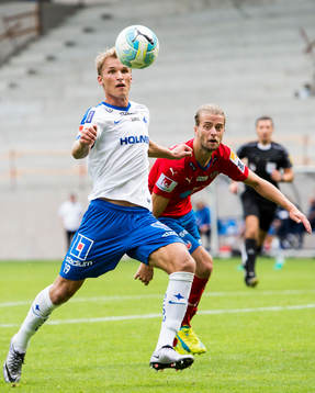 Norrköpings Sebastian Andersson och Helsingborgs Jonatan