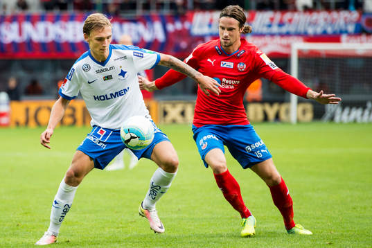 Norrköpings Linus Wahlqvist och Helsingborgs Linus