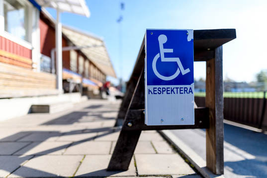 Generell bild på en handikapp-skylt