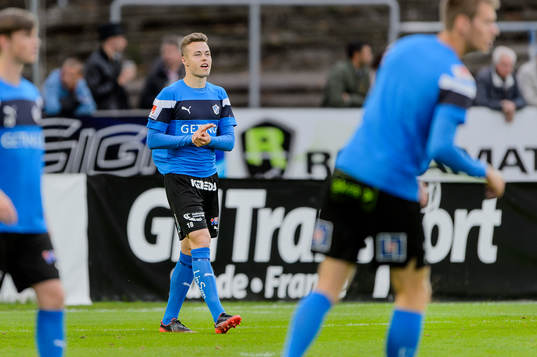 Halmstads Gabriel Gudmundsson före fotbollsmatchen i