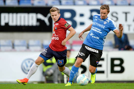 Örgrytes Jakob Lindström och Halmstads Fredrik Olsson