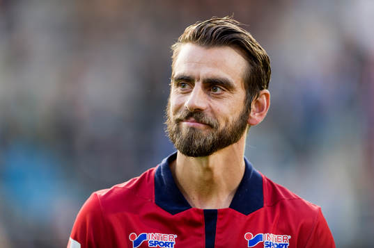 Örgrytes Björn Anklev före fotbollsmatchen i Superettan