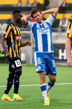 IFK Göteborgs Mads Albaek deppar
