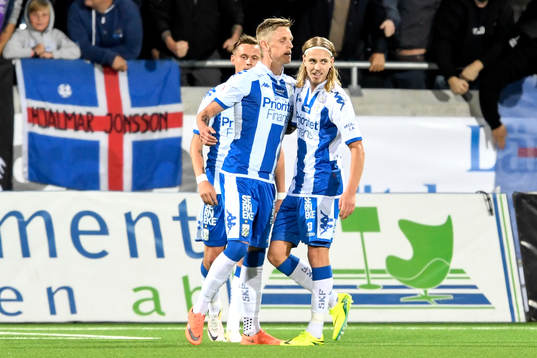 IFK Göteborgs Jakob Ankersen, Sören Rieks och Elias Mar
