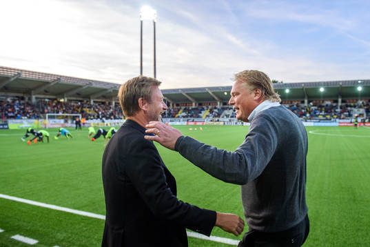 Häckens tränare Peter Gerhardsson och IFK Göteborgs