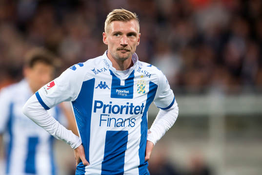 IFK Göteborgs Sebastian Eriksson deppar
