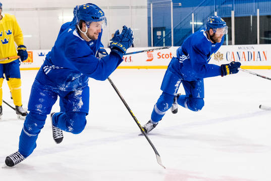 Sveriges Filip Forsberg och Mattias Ekholm
