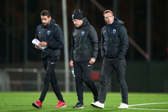 Sirius tränare Kim Bergstrand (h) och tränare Thomas