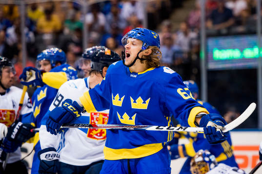 Sveriges Carl Hagelin deppar