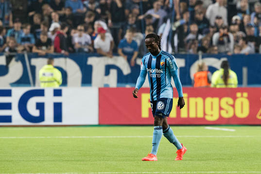 Djurgårdens Kebba Ceesay ser deppig ut