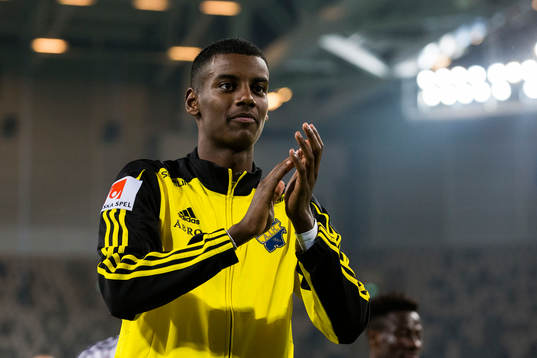 s Alexander Isak jublar