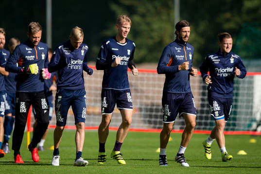 IFK Göteborgs målvakt John Alvbåge, Sebastian Eriksson,