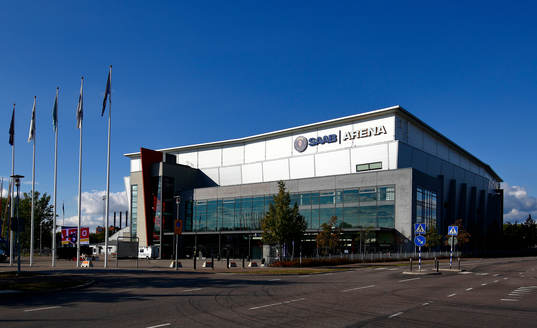 SAAB Arena före ishockeymatchen i SHL mellan Linköping