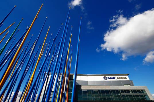 SAAB Arena före ishockeymatchen i SHL mellan Linköping