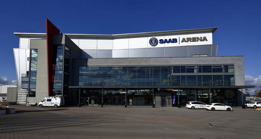 SAAB Arena före ishockeymatchen i SHL mellan Linköping