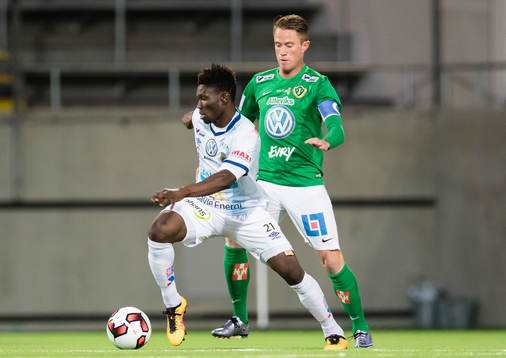Gefles Kwame Bonsu och Jönköpings Tommy Thelin