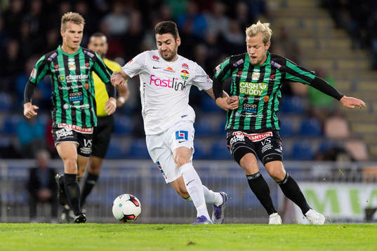 Dalkurds Mirkan Aydin och Varbergs Sebastian Crona