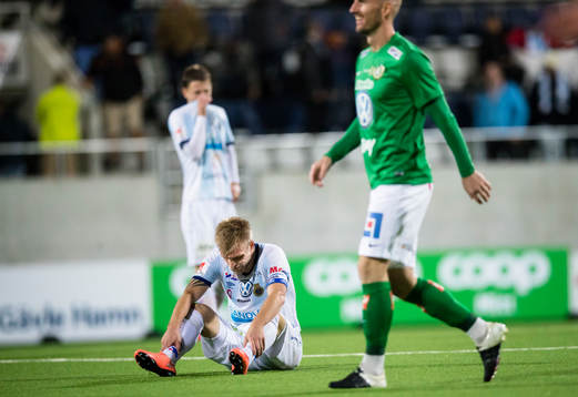 Gefles Robin Nilsson ser deppig ut