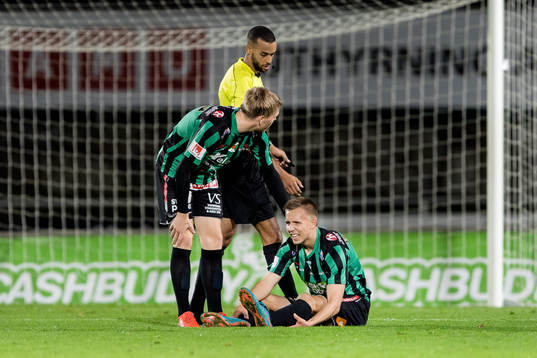 Varbergs Ivan Näsberg har ont