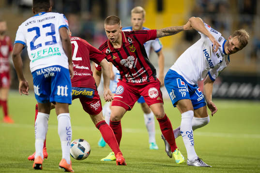 Östersunds Douglas Bergqvist mot Norrköpings Niclas