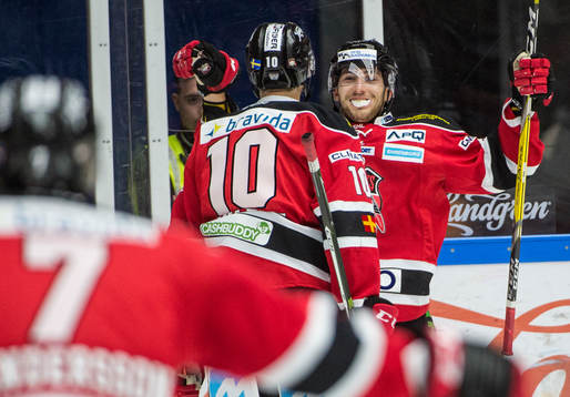 Malmö Redhawks Konstantin Komarek jublar