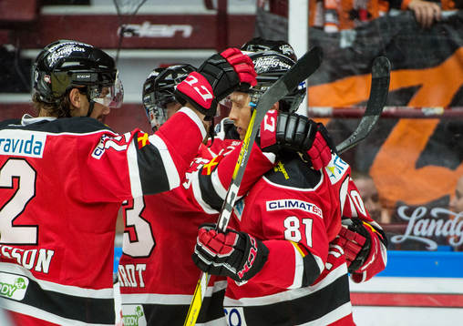 Malmö Redhawks Ilari Filppula jublar