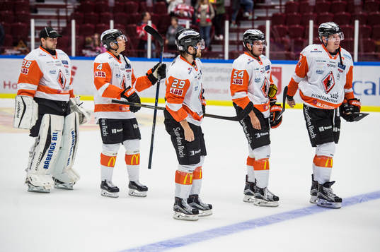 Karlskronas målvakt Johannes Jönsson, Victor Aronsson,