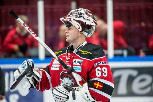 Malmö Redhawks målvakt Oscar Alsenfelt