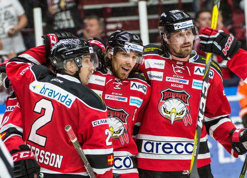 Malmö Redhawks Andreas Thuresson jublar