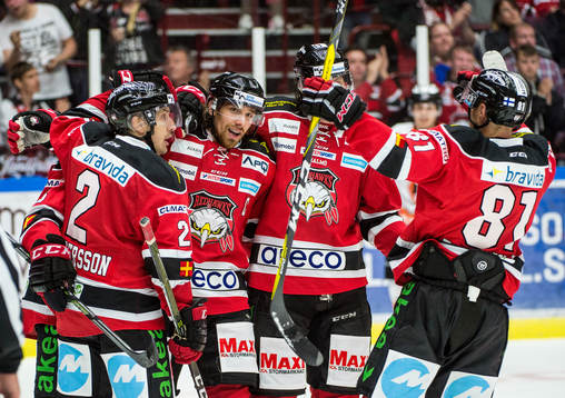 Malmö Redhawks Andreas Thuresson jublar