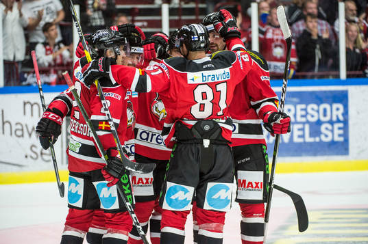 Malmö Redhawks Andreas Thuresson jublar